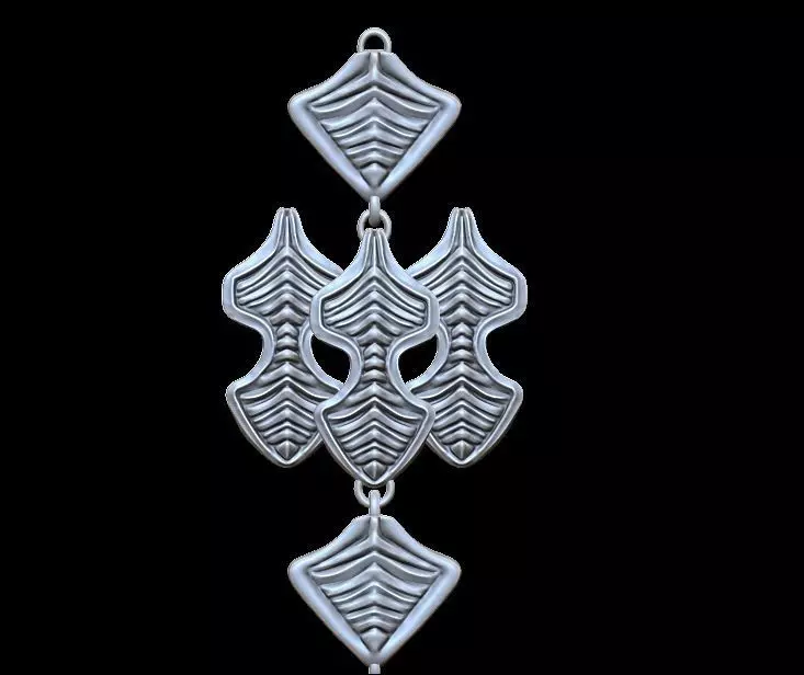 Geometric Designer Bracelet Chain 3D print model_0