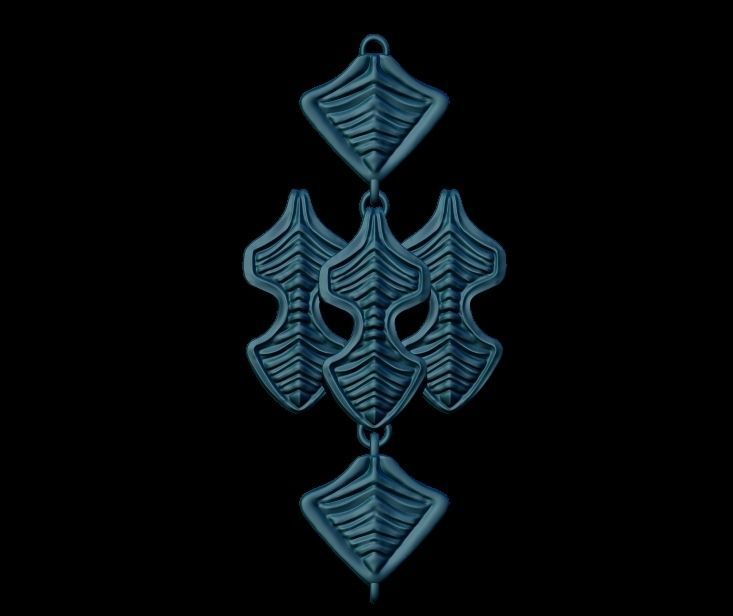 Geometric Designer Bracelet Chain 3D print model_17