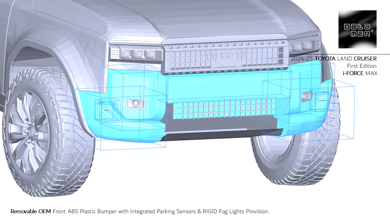 2024 2025 TOYOTA Land Cruiser PRADO LC250 3D Scan Surface Data 3D model_21