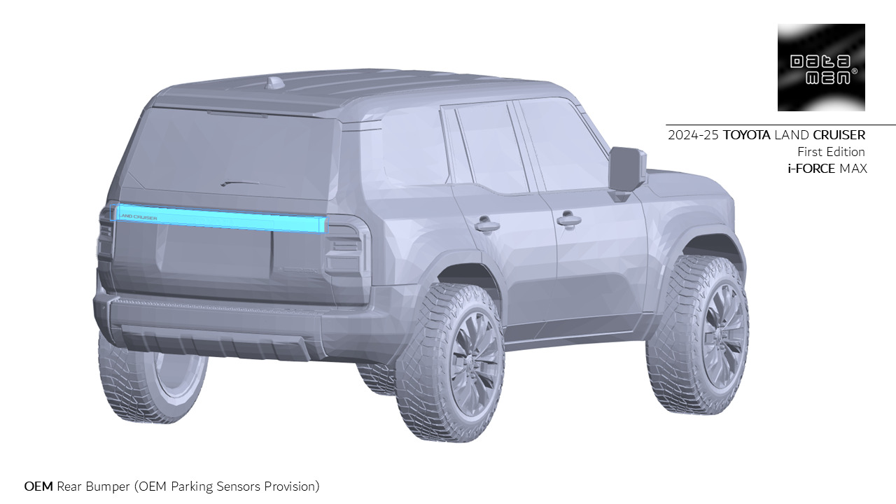 2024 2025 TOYOTA Land Cruiser PRADO LC250 3D Scan Surface Data 3D model_11