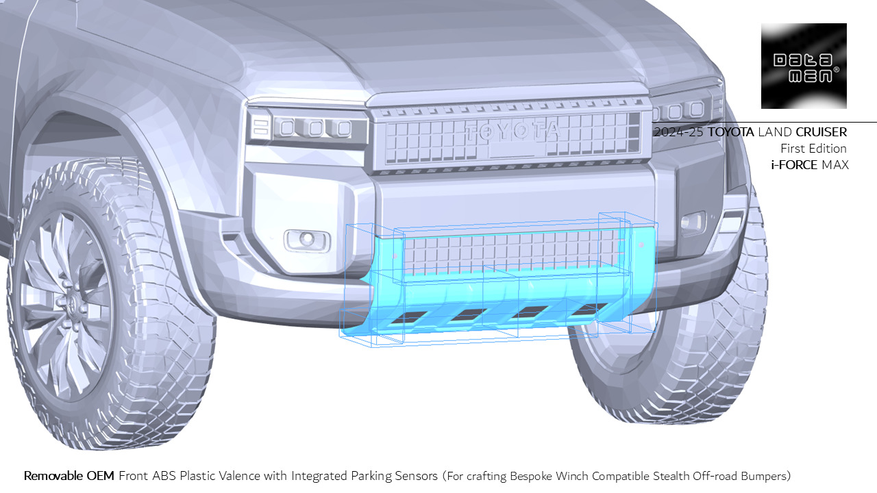2024 2025 TOYOTA Land Cruiser PRADO LC250 3D Scan Surface Data 3D model_19