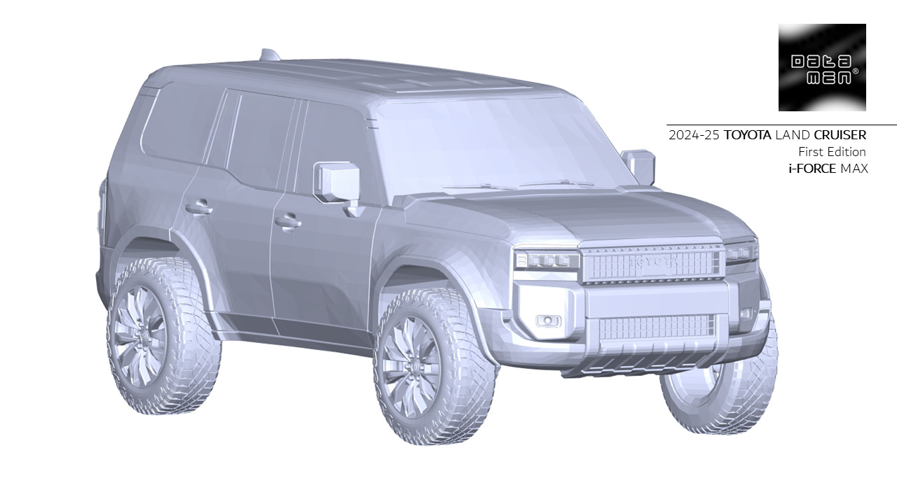 2024 2025 TOYOTA Land Cruiser PRADO LC250 3D Scan Surface Data 3D model_10