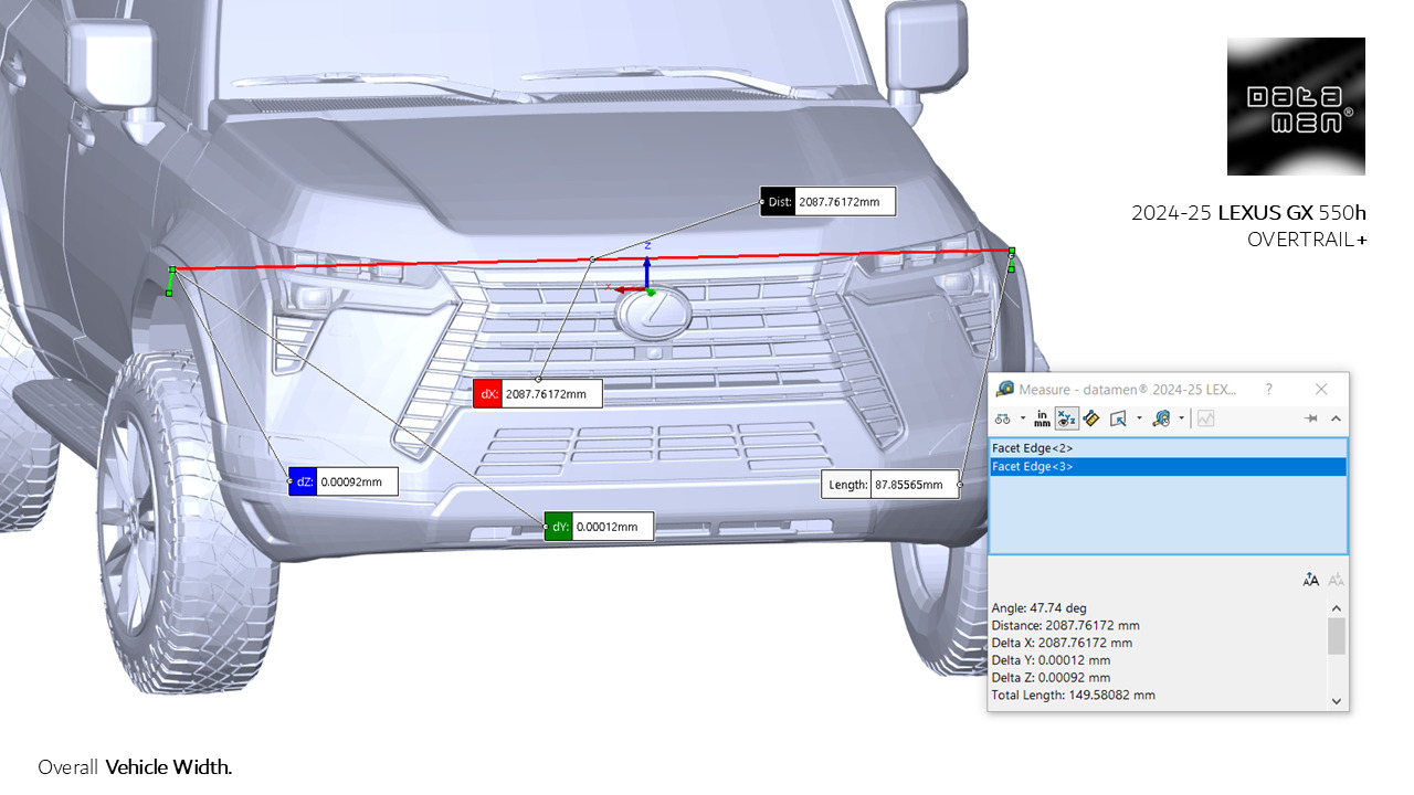2024 2025 TOYOTA Land Cruiser PRADO LC250 3D Scan Surface Data 3D model_16