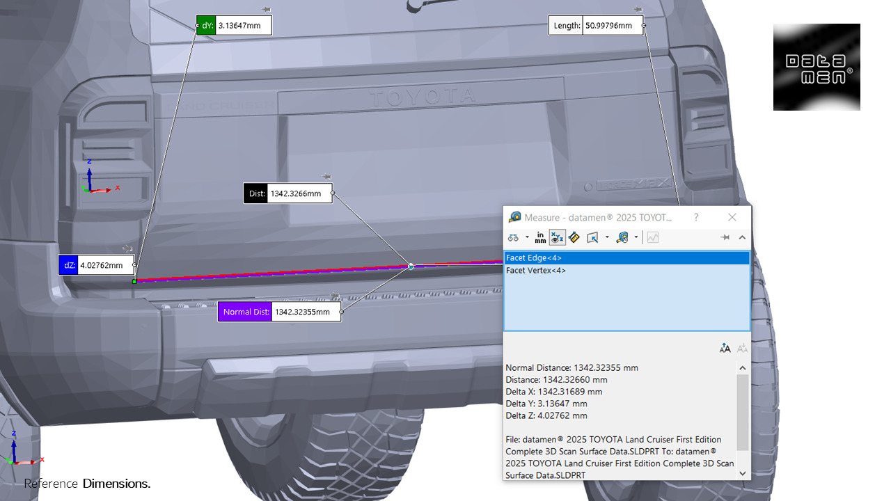 2024 2025 TOYOTA Land Cruiser PRADO LC250 3D Scan Surface Data 3D model_18