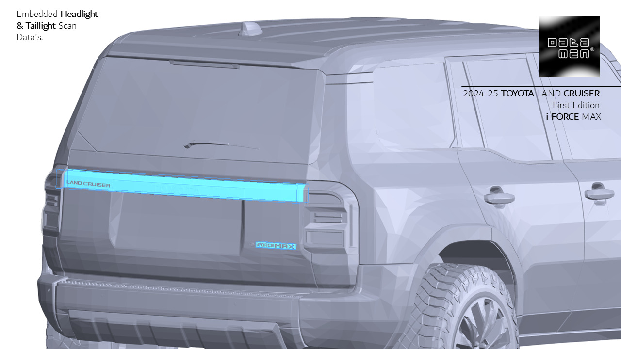 2024 2025 TOYOTA Land Cruiser PRADO LC250 3D Scan Surface Data 3D model_9