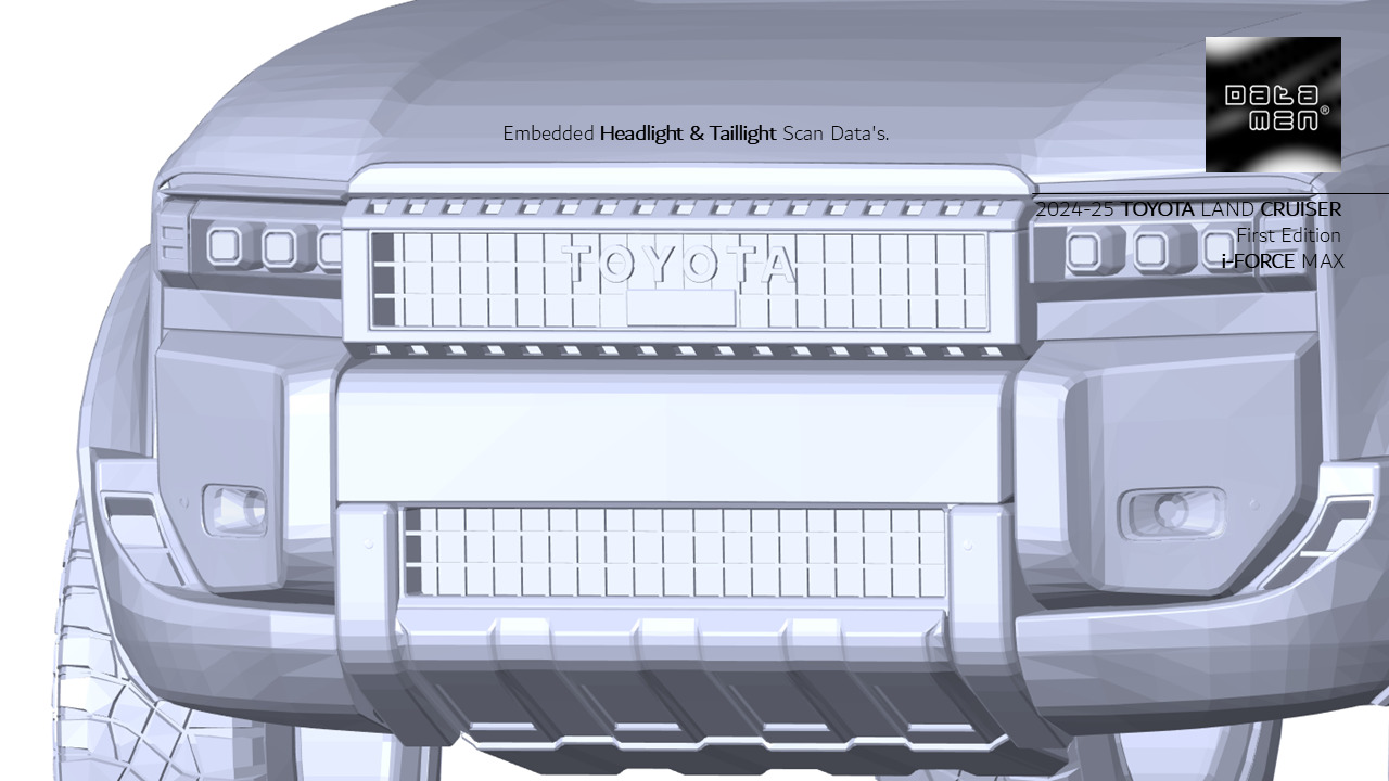 2024 2025 TOYOTA Land Cruiser PRADO LC250 3D Scan Surface Data 3D model_8