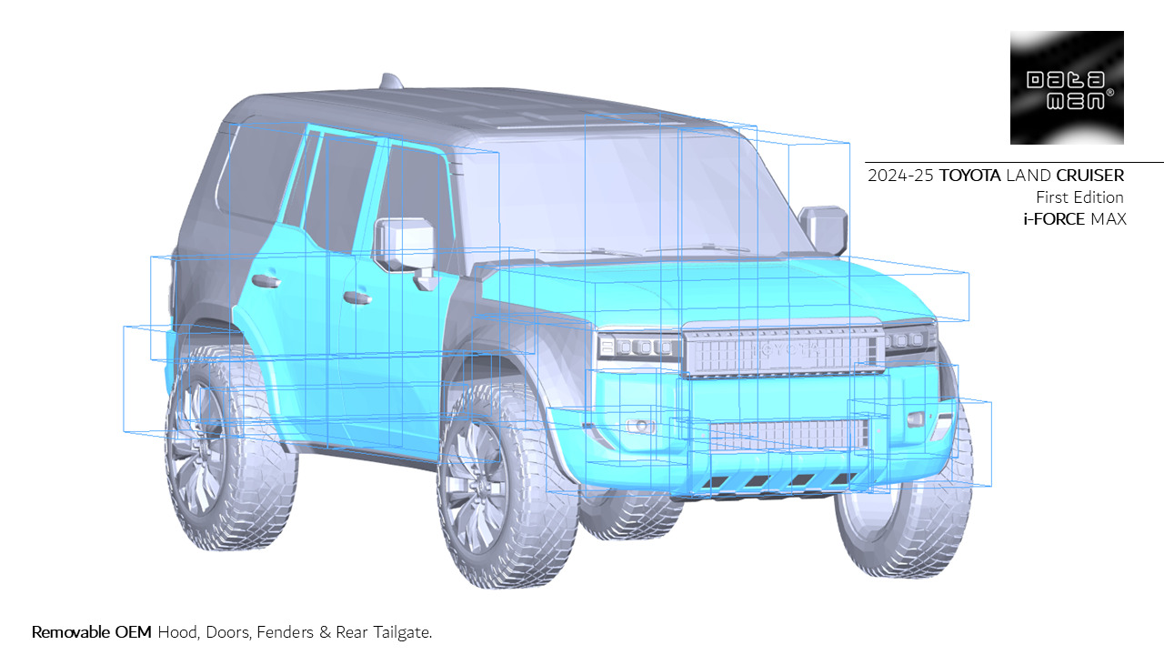 2024 2025 TOYOTA Land Cruiser PRADO LC250 3D Scan Surface Data 3D model_27