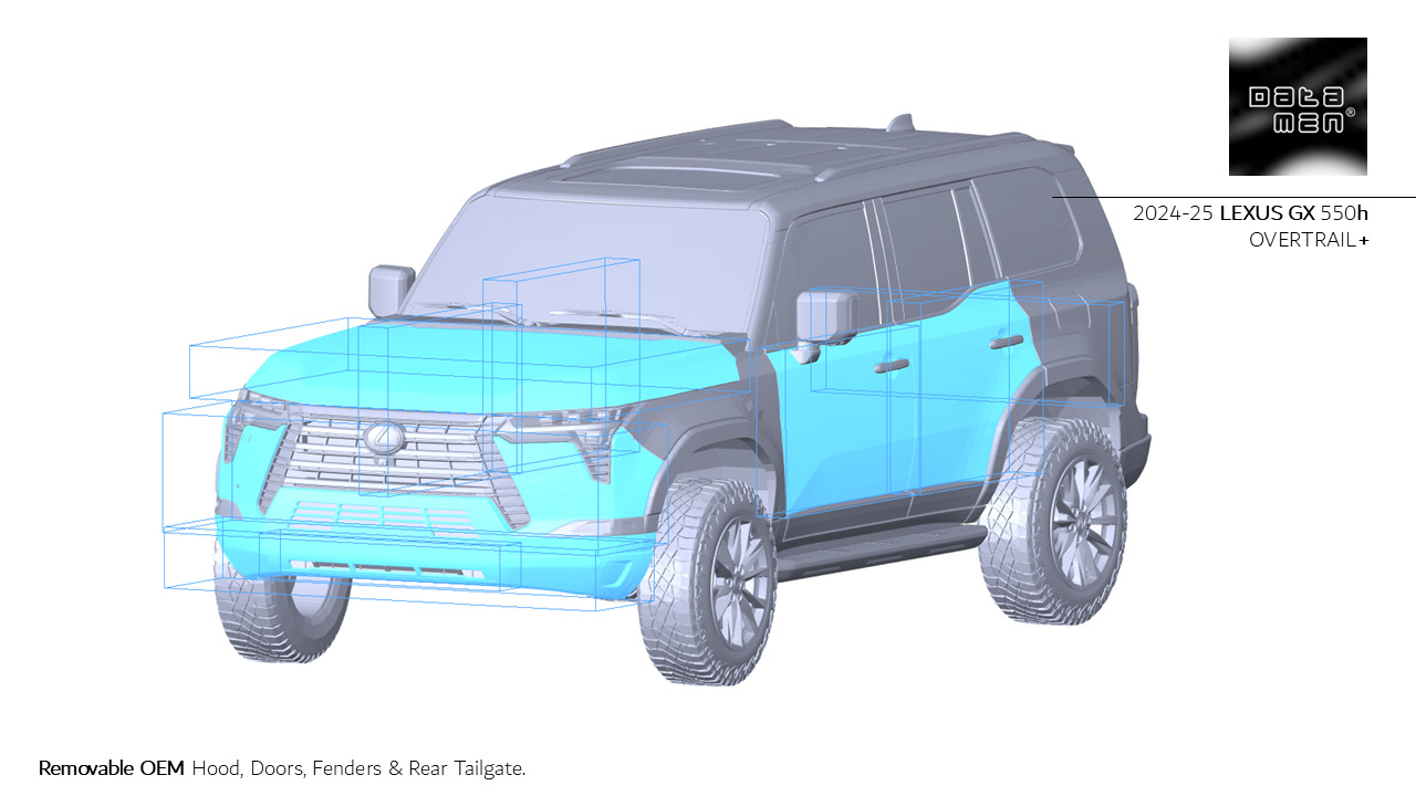 2024 2025 TOYOTA Land Cruiser PRADO LC250 3D Scan Surface Data 3D model_26
