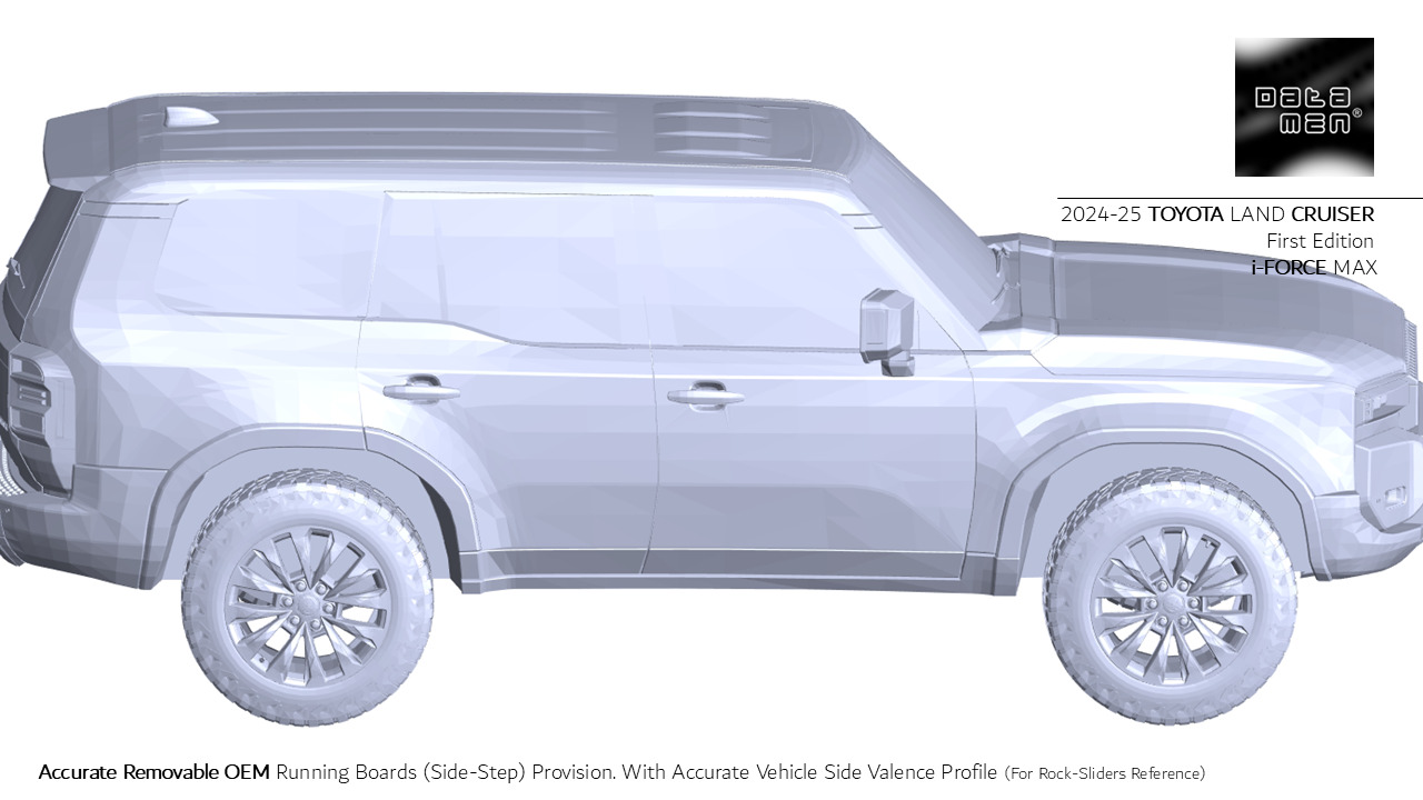 2024 2025 TOYOTA Land Cruiser PRADO LC250 3D Scan Surface Data 3D model_12
