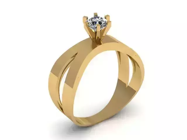 Luxury Engagement ring 3d Printable Model 3D print model