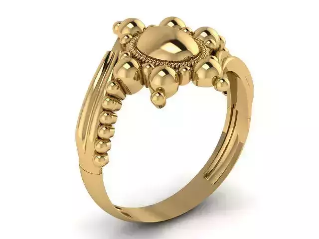 Stylish Engagement Ring 3d Printable Model