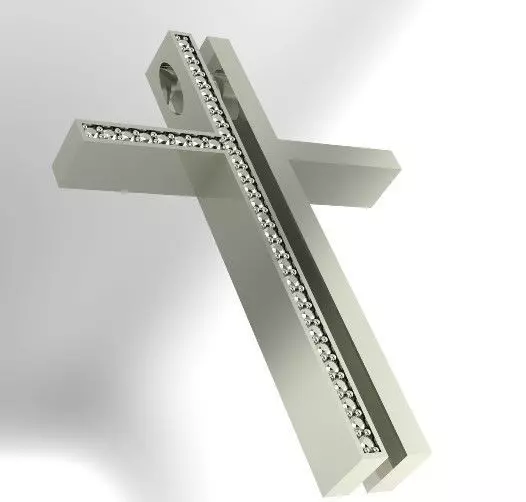 Cross with stones Printing Model Free 3D print model