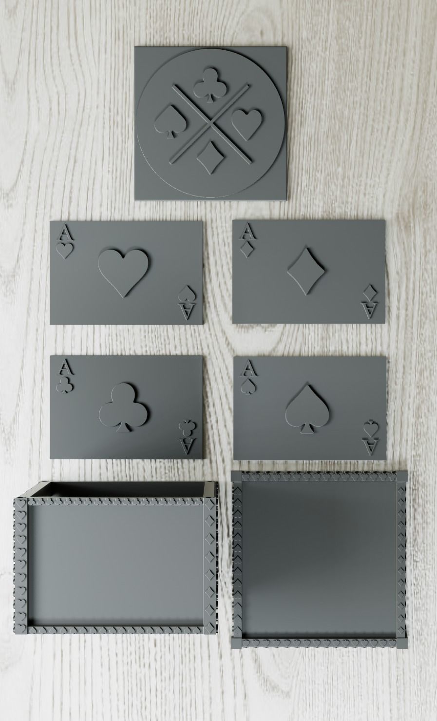 Cards organizer 3D print model_2