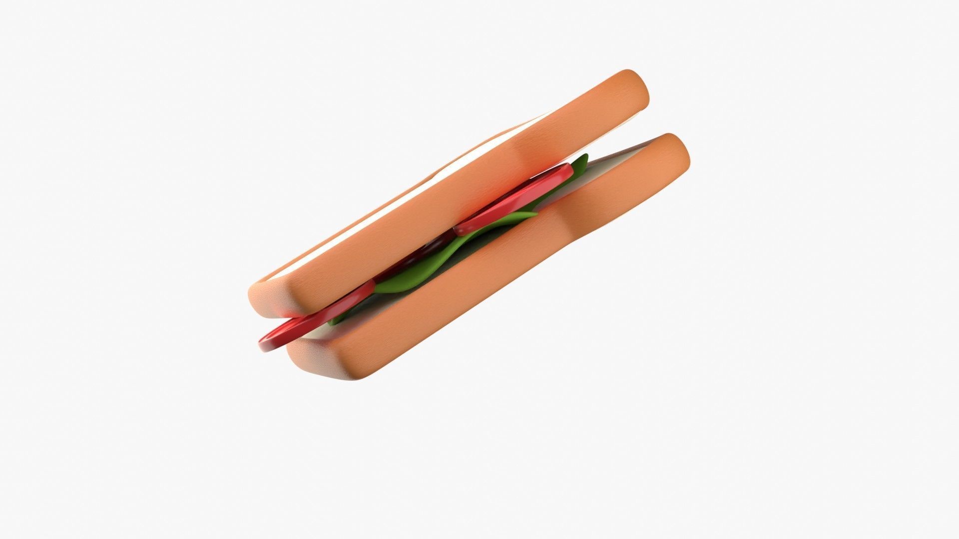 Sandwich 3D model_3