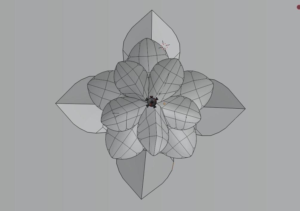 3D Magnolia Flower Model - Blender Low-poly 3D model_5