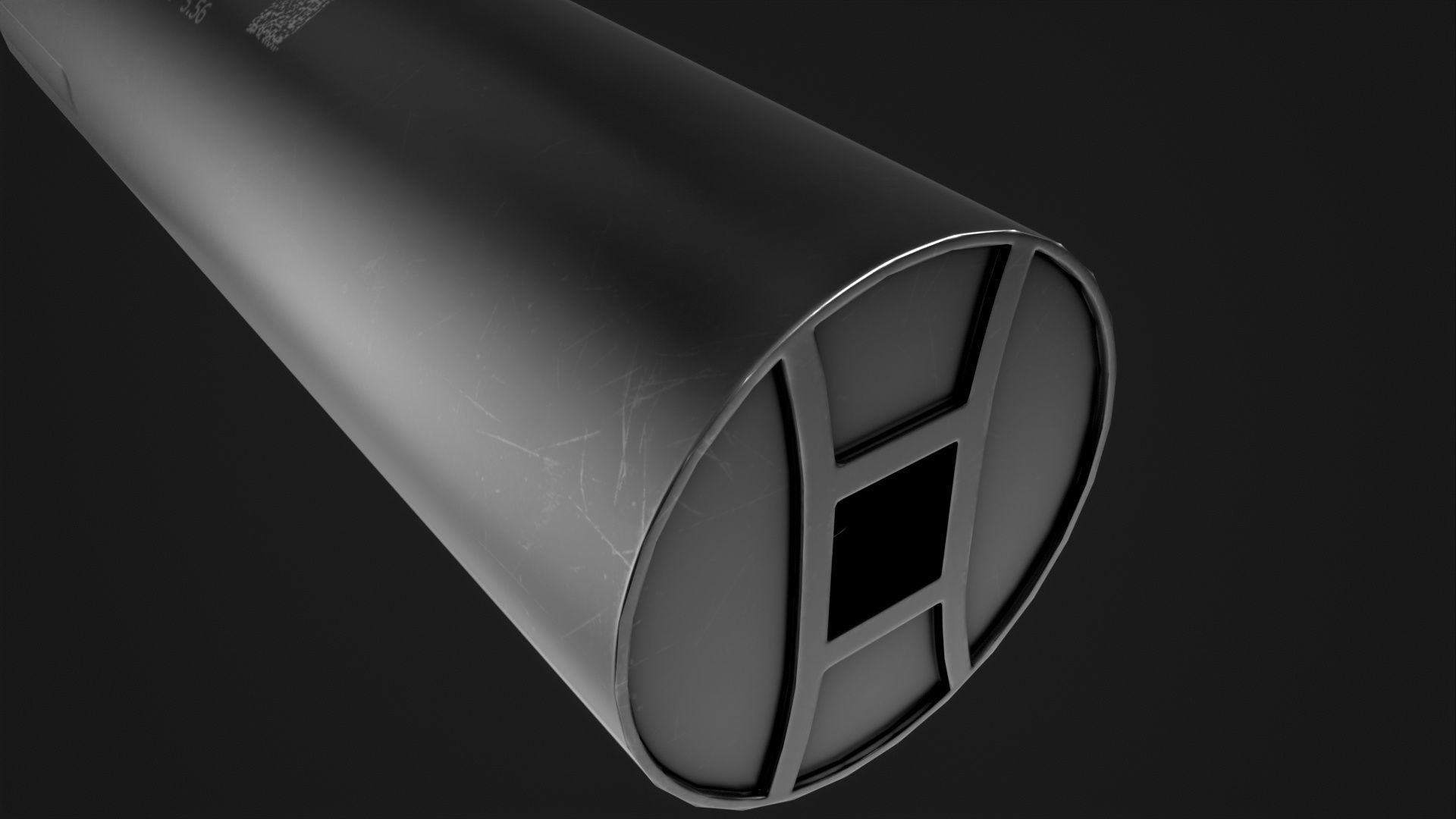 Gemtech Patrolman Suppressor Low-poly 3D model_4