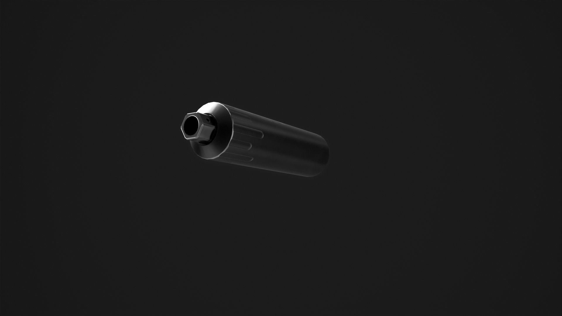 Gemtech Patrolman Suppressor Low-poly 3D model_11