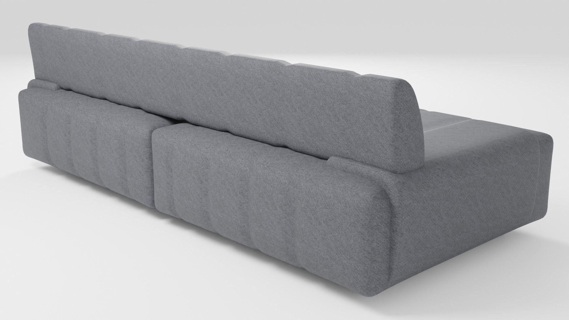 Designer sofa in dark tones in a minimalist style 3D model_2