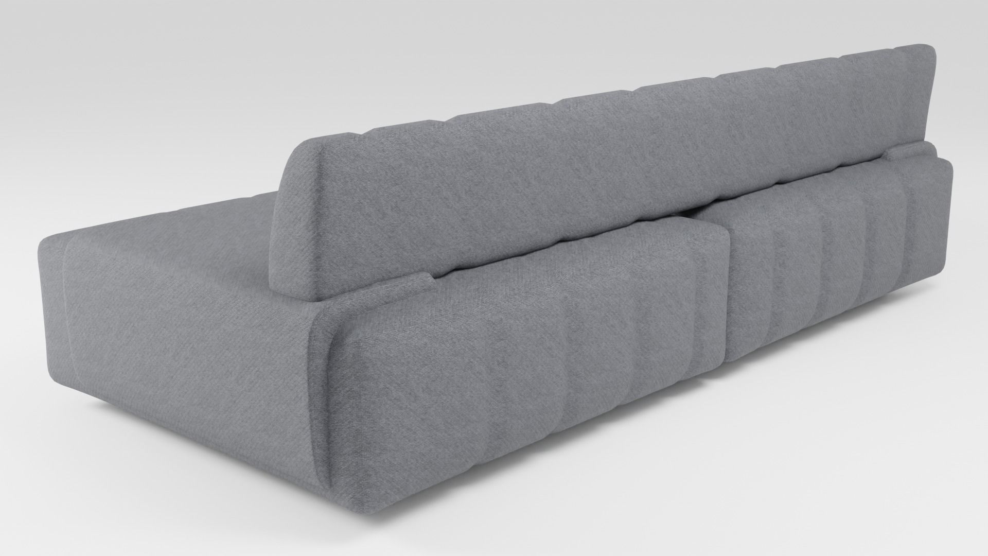 Designer sofa in dark tones in a minimalist style 3D model_3