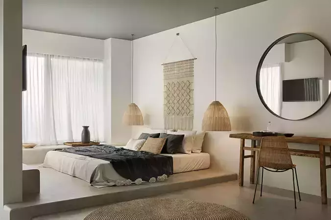 Bedroom Interior Scene CASA COOK RHODES Apartment 01