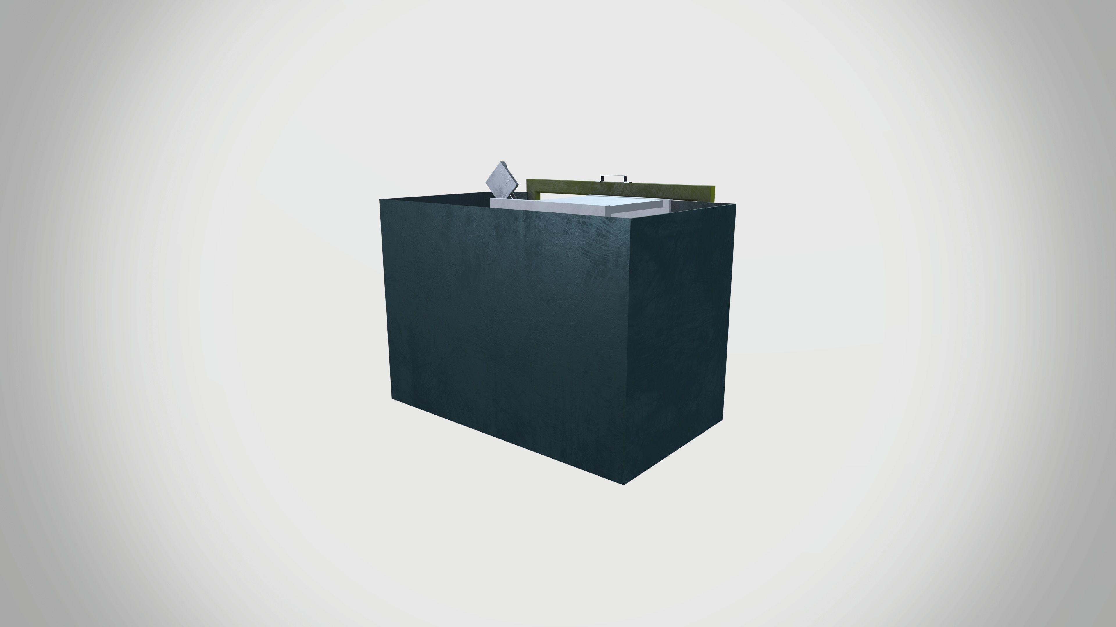 Chemical test Machine Low-poly 3D model_5