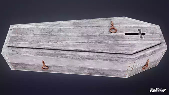 CEMETERY - Coffin 03 - LOW POLY