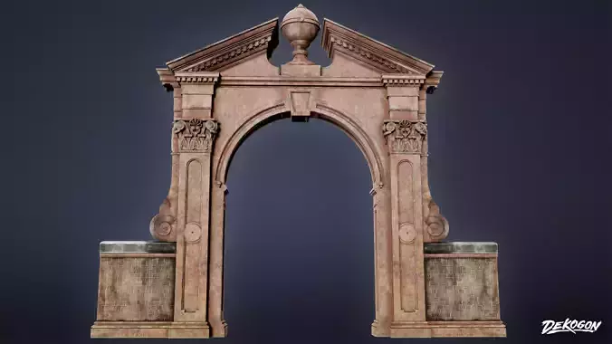 CEMETERY - Gate 01 - LOW POLY