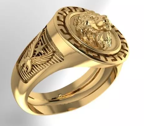 RING LION Printing Model Free 3D print model