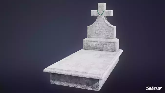 CEMETERY - Grave 05 - LOW POLY