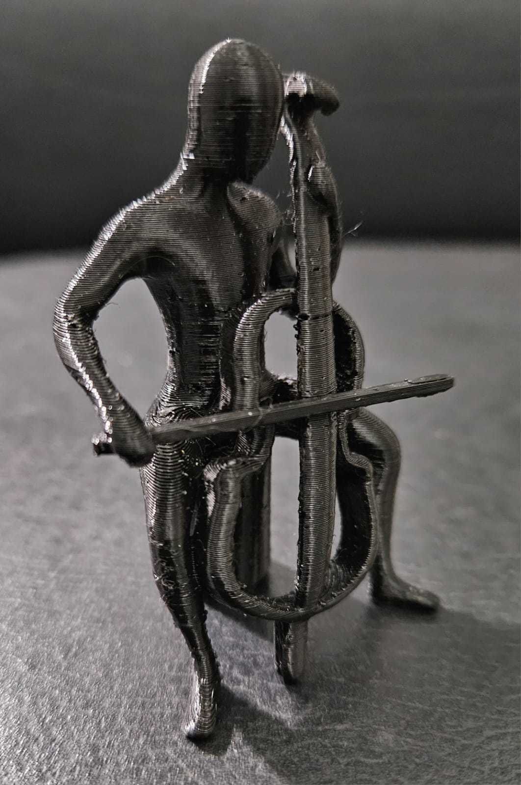 Cello Statue 3D print model_5