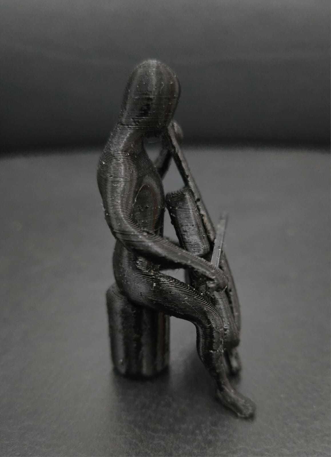 Cello Statue 3D print model_7