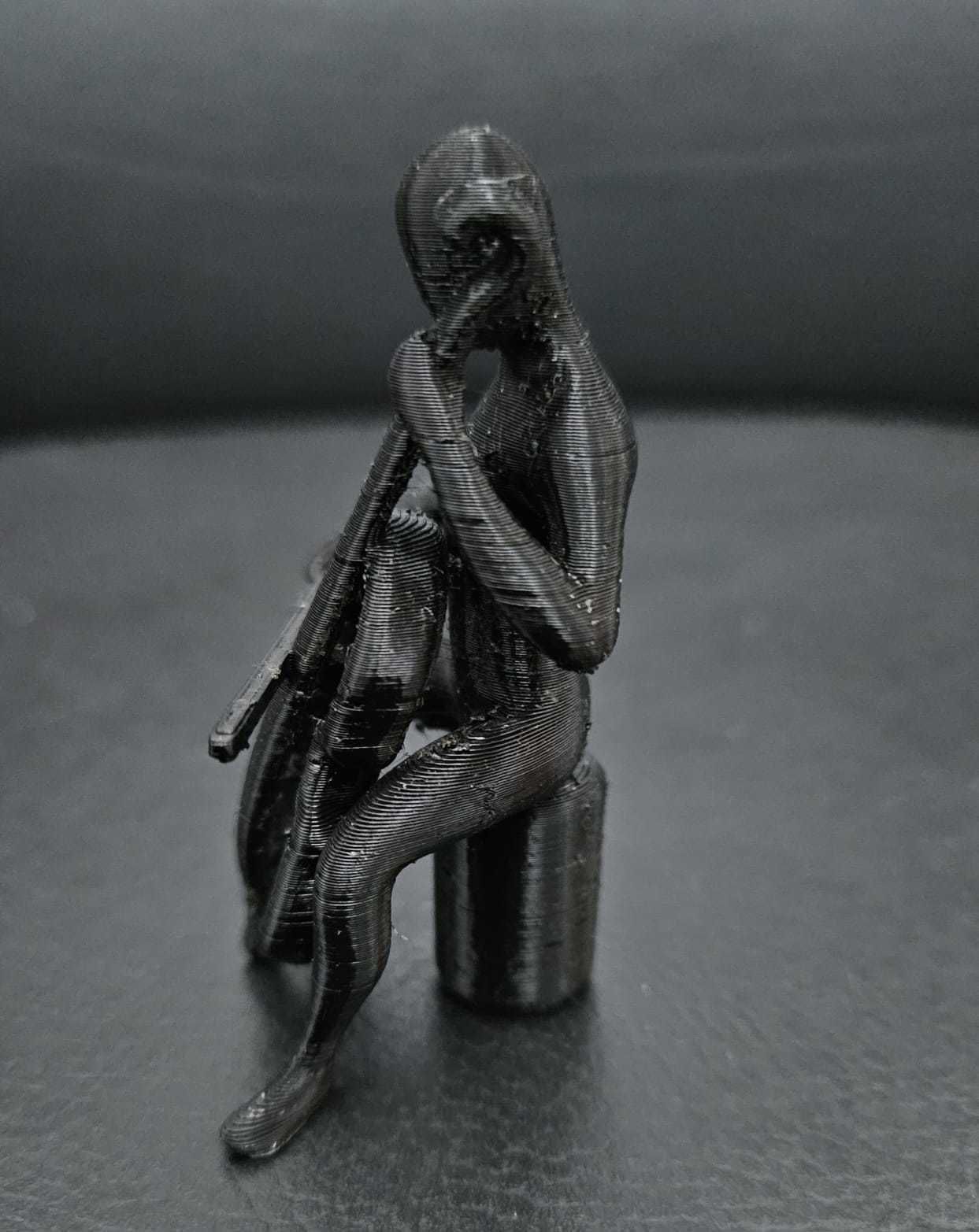 Cello Statue 3D print model_12