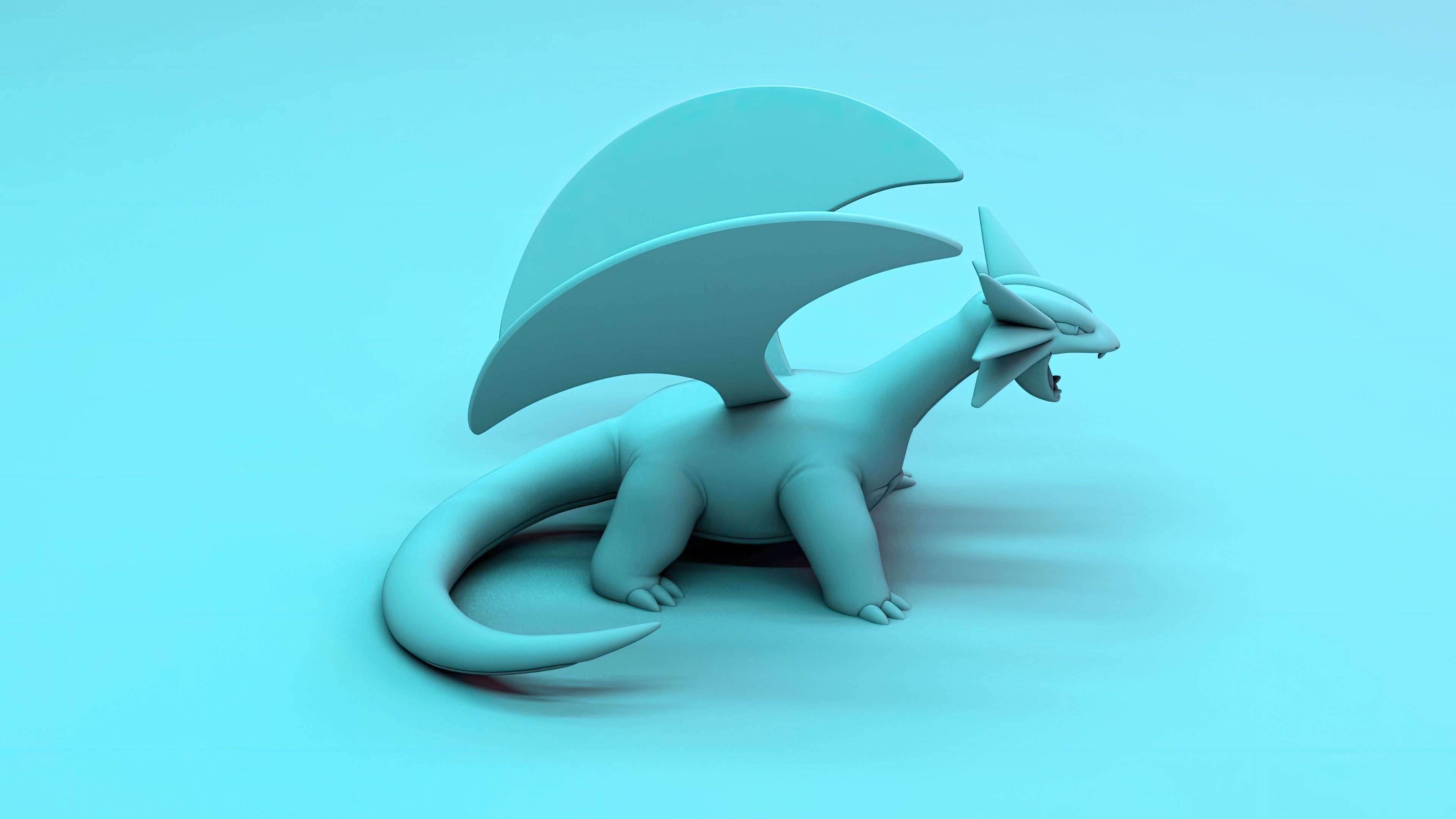 Salamence Pokemon 3D Print Model 3D print model_6