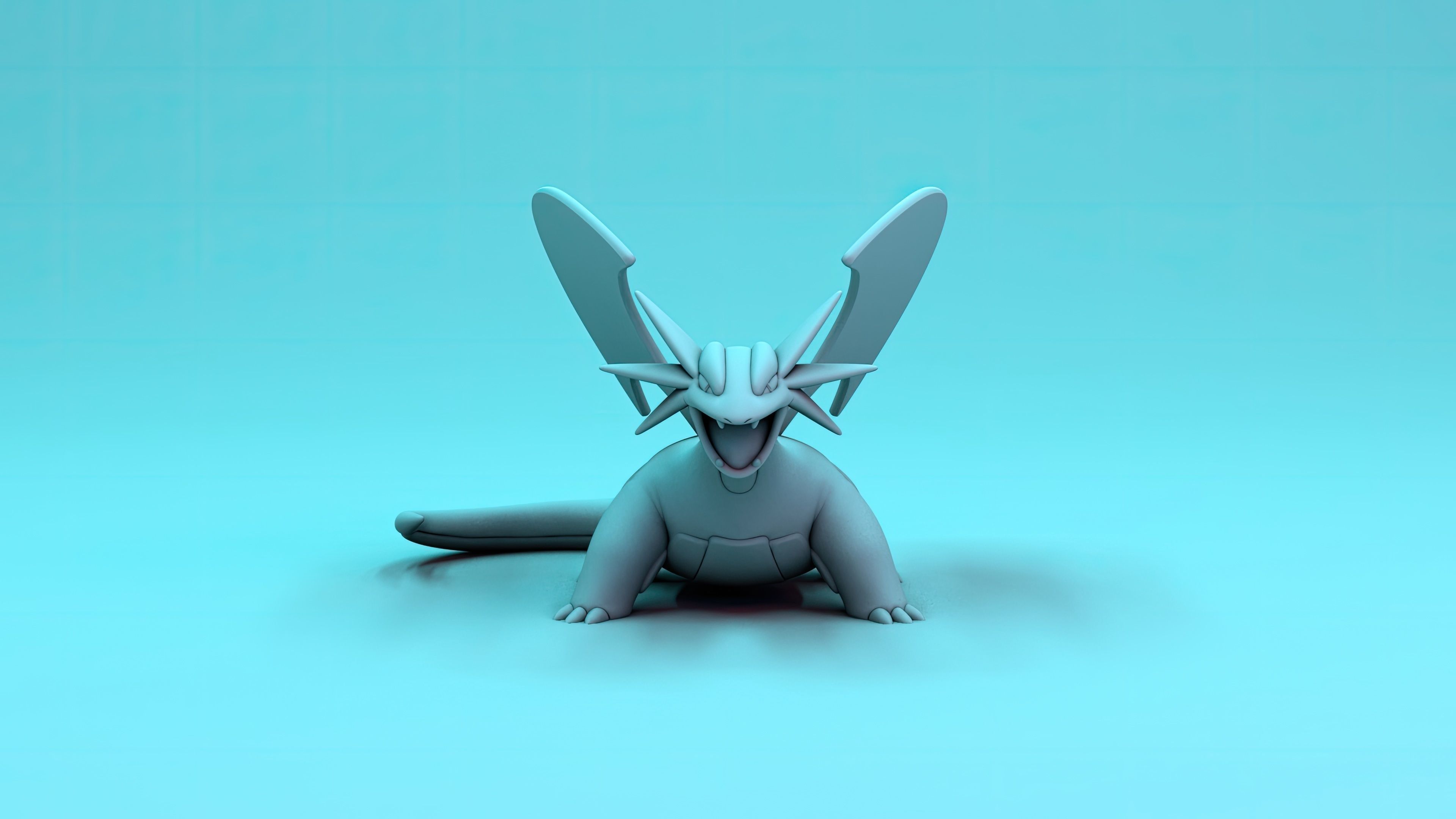 Salamence Pokemon 3D Print Model 3D print model_5