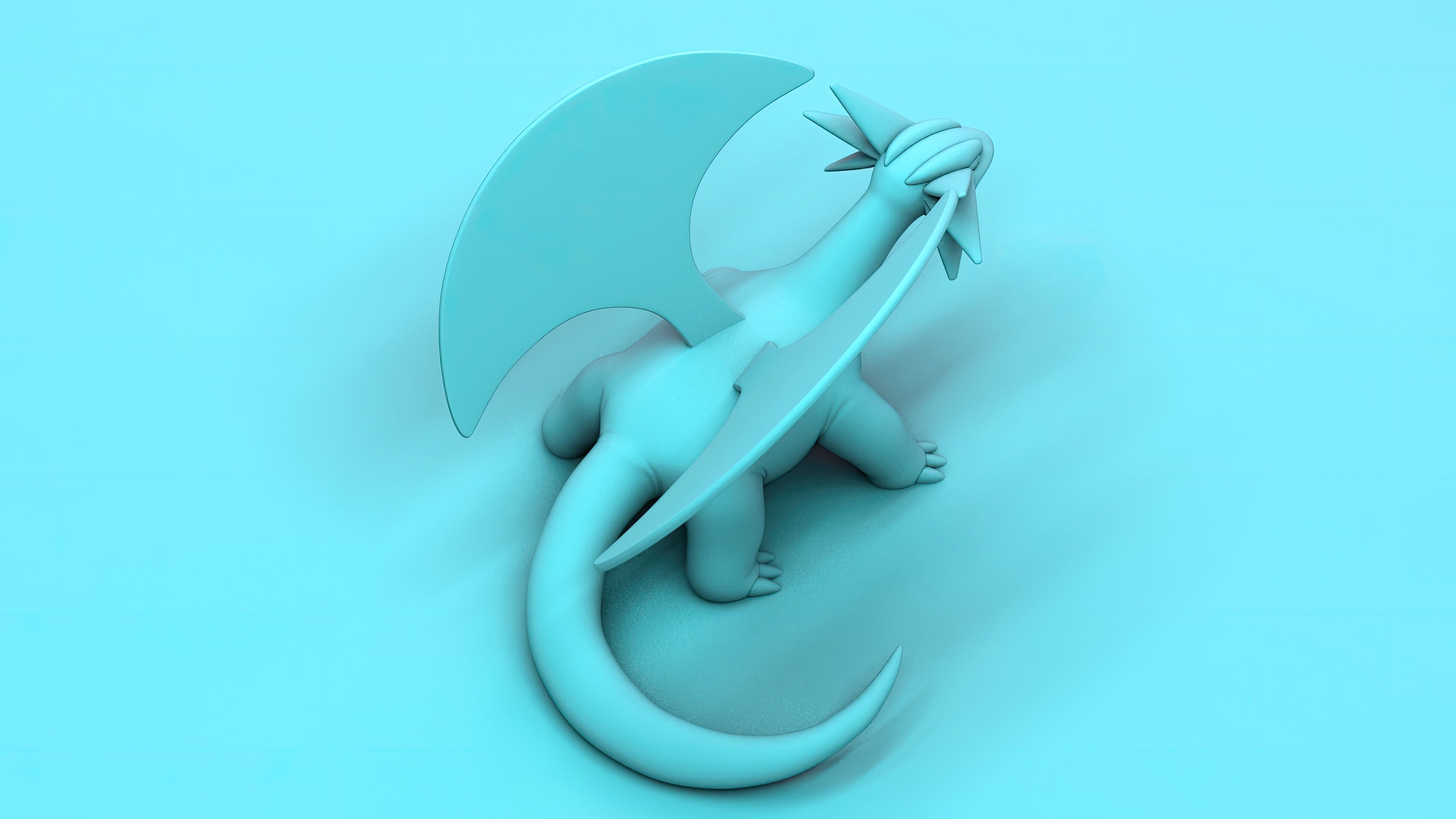 Salamence Pokemon 3D Print Model 3D print model_3