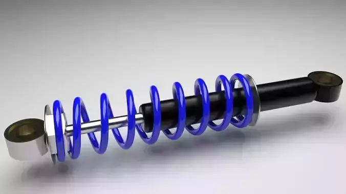 Car Shock Absorber 3D model