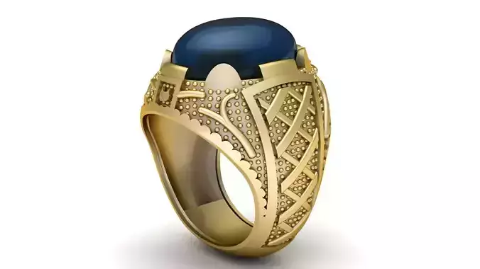 Turkish Men Fashion Ring 3d Printable Model