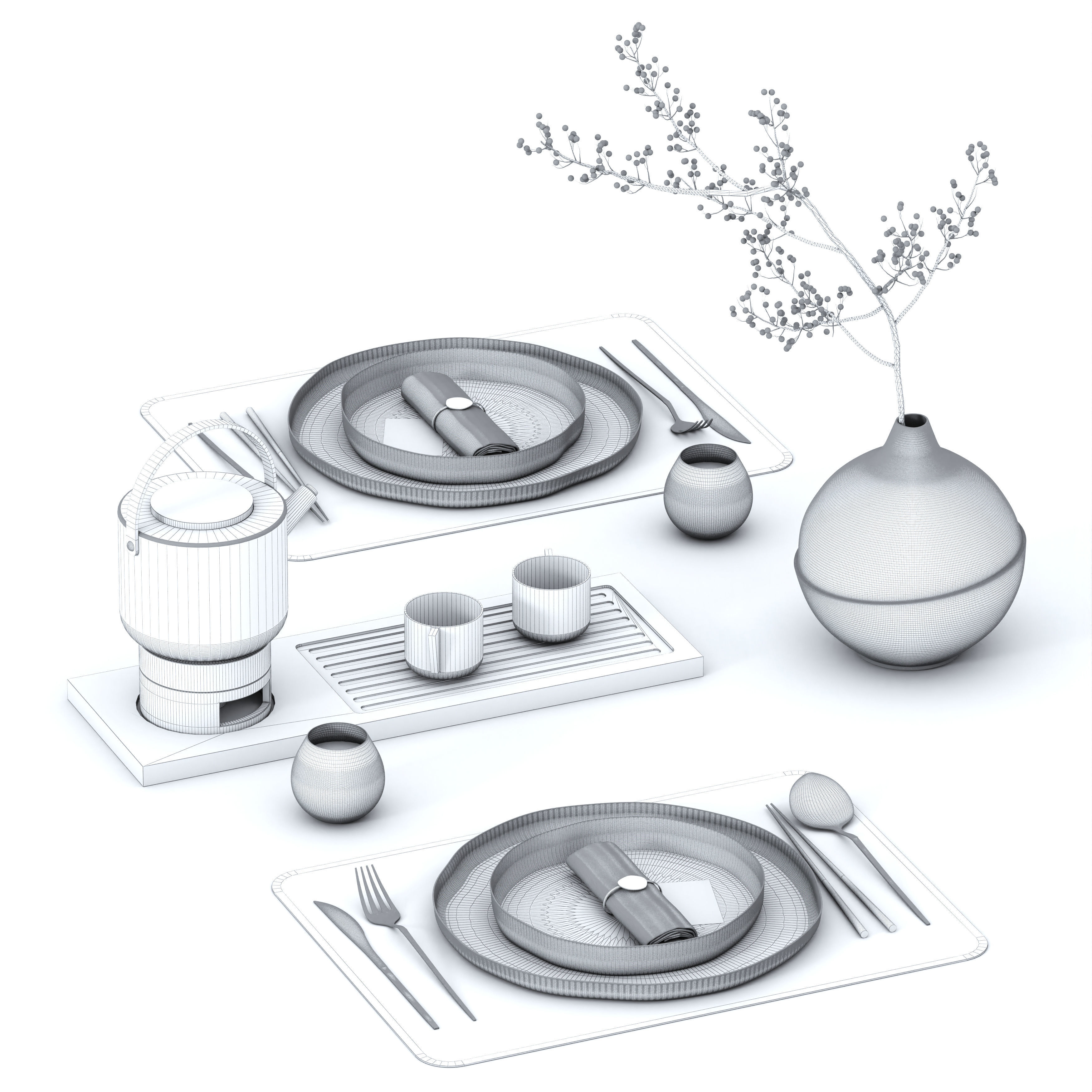 tableware-02 3D model_4