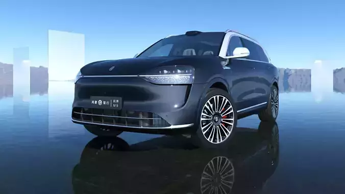 2024 Huawei HIMA Aito M9 Ultra with interior 3D model