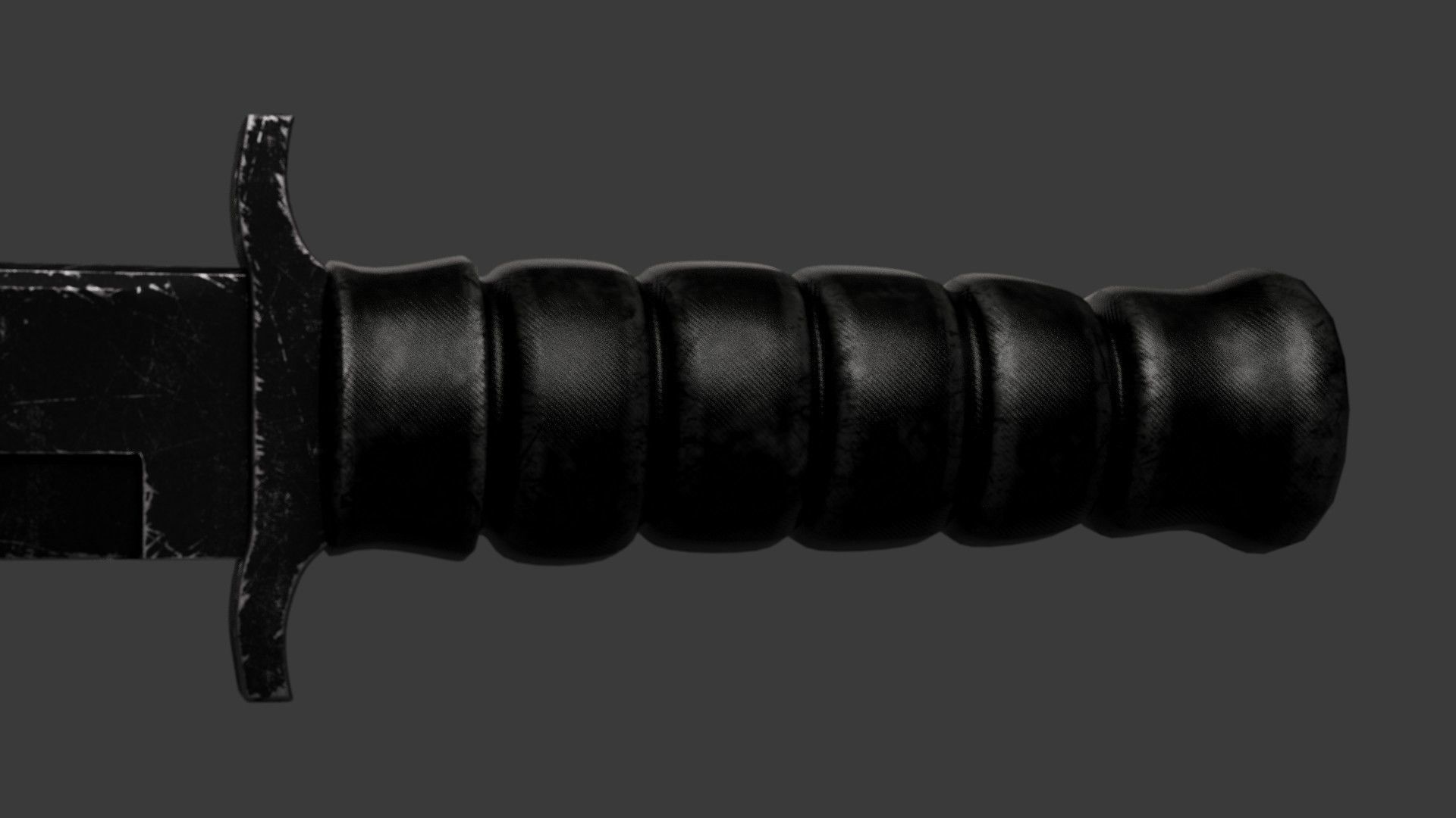 Tactical Knife Free 3D model_4