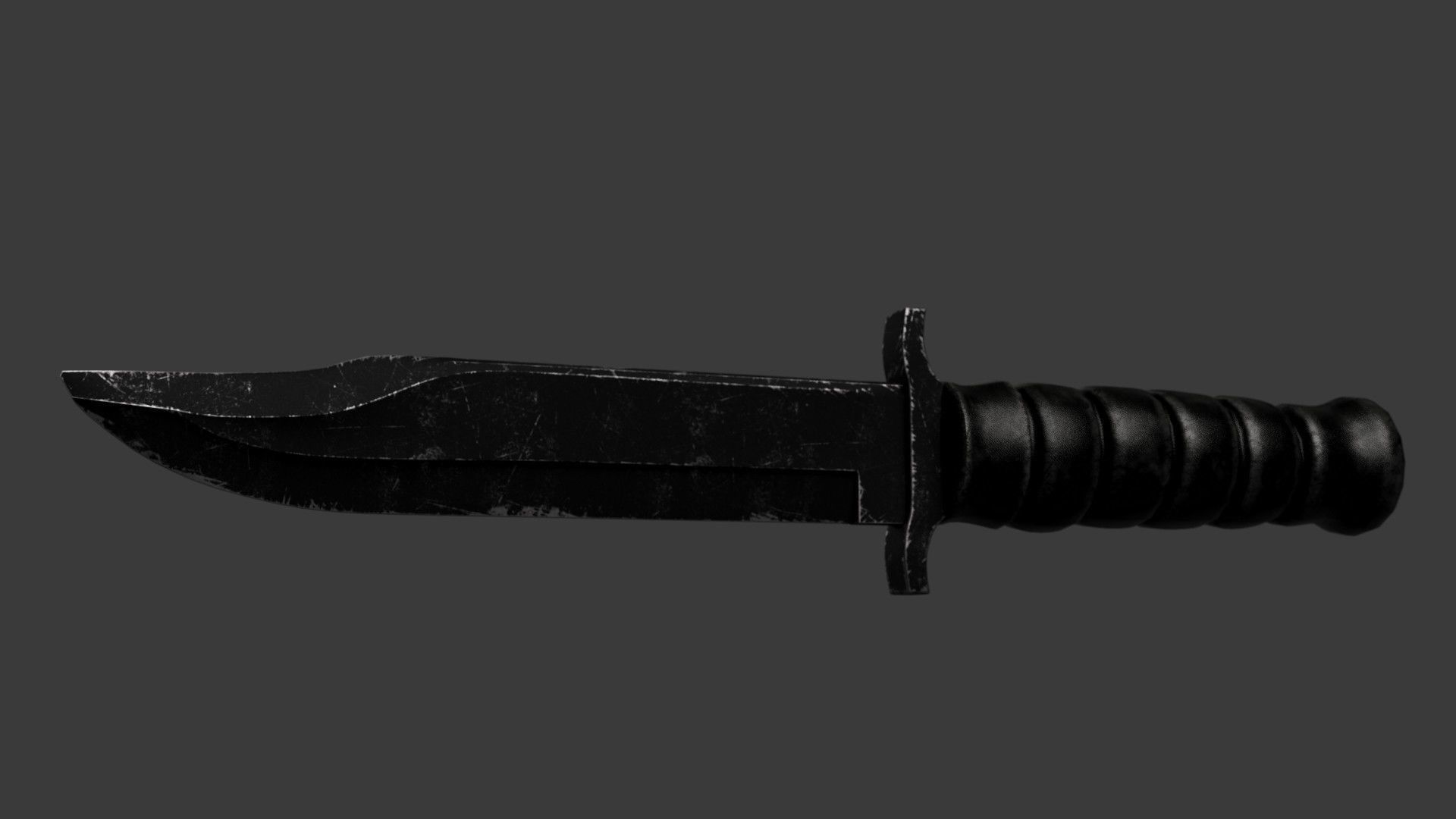 Tactical Knife Free 3D model_1