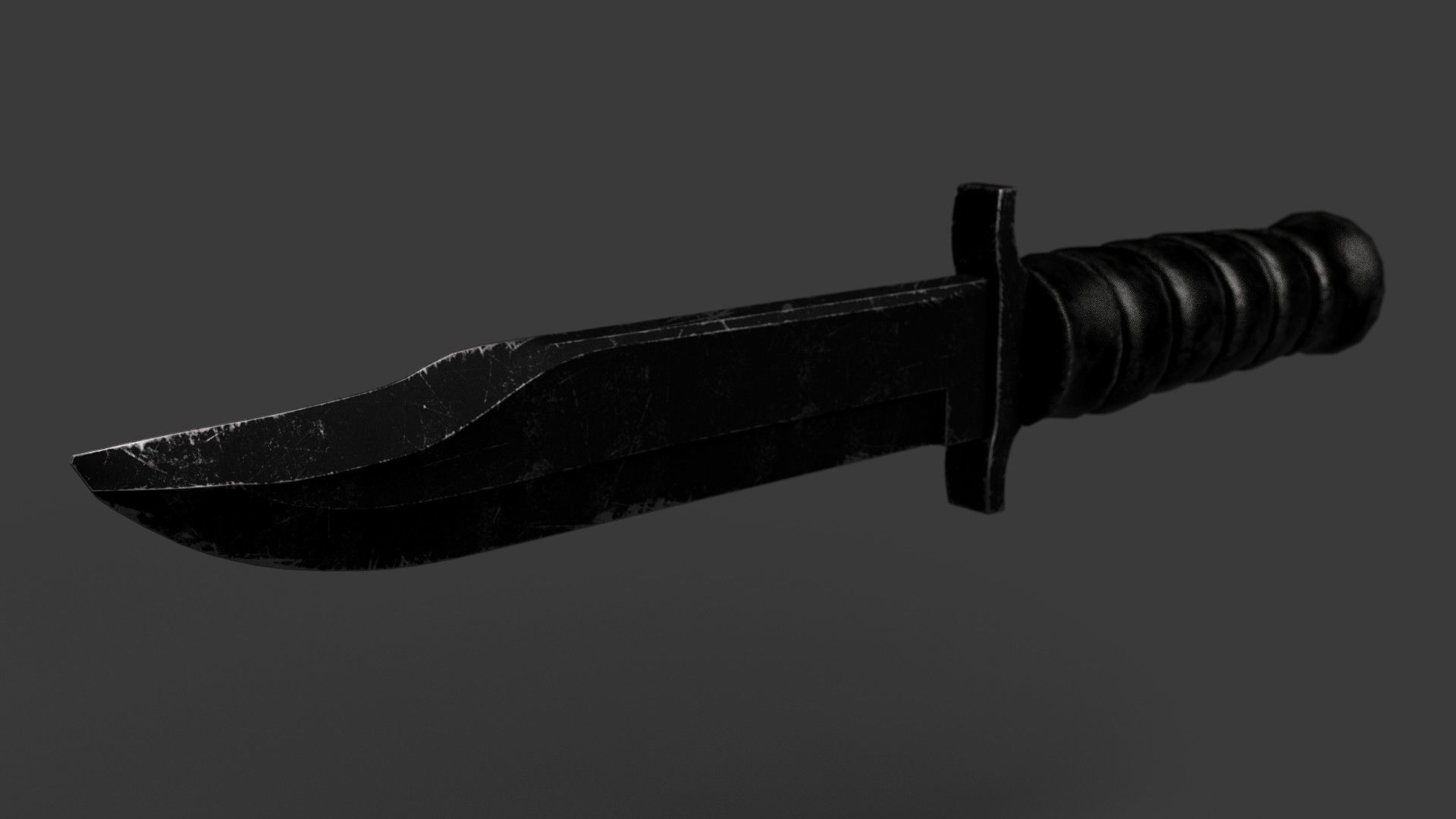 Tactical Knife Free 3D model_2