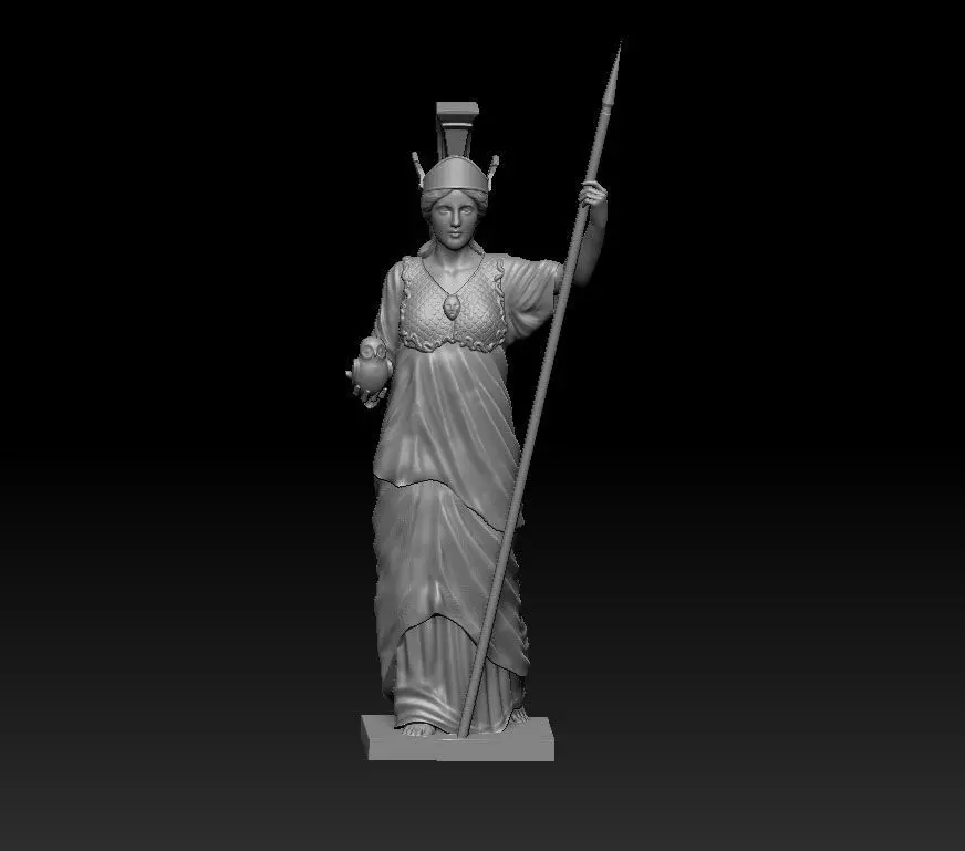 Greek Gods and Goddesses - Athena 3D print model 3D print model