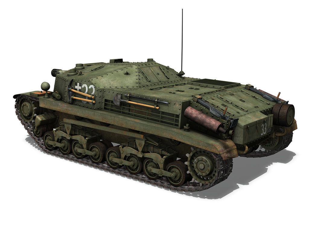 43M Zrinyi II - Hungarian Assault Gun - 3rd Battery 33 3D model_4