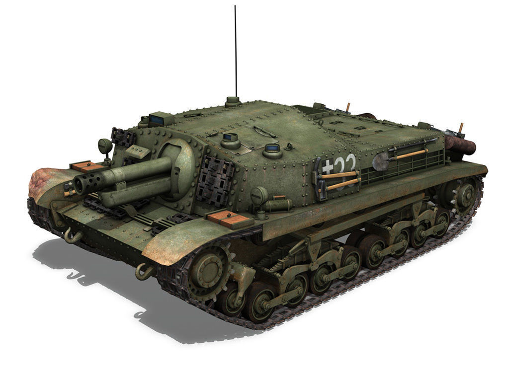 43M Zrinyi II - Hungarian Assault Gun - 3rd Battery 33 3D model_3