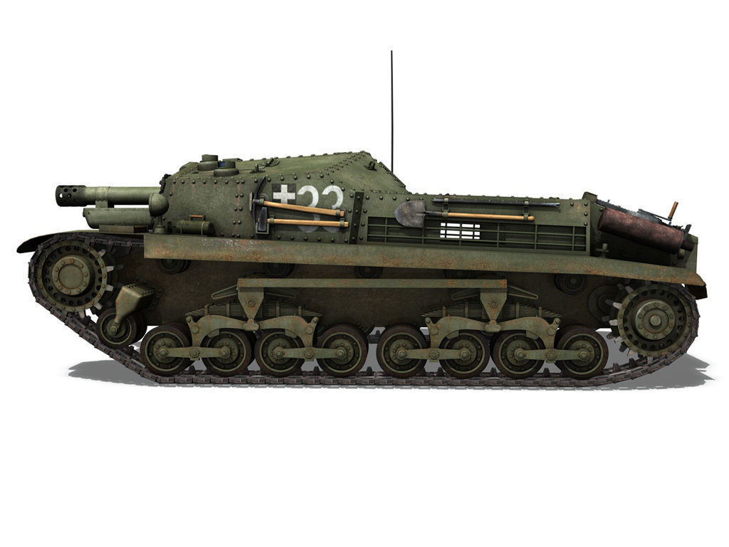 43M Zrinyi II - Hungarian Assault Gun - 3rd Battery 33 3D model_1