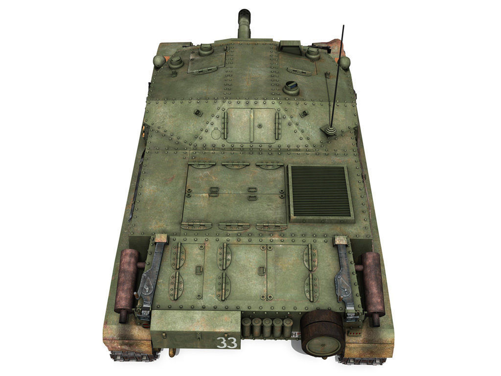 43M Zrinyi II - Hungarian Assault Gun - 3rd Battery 33 3D model_13