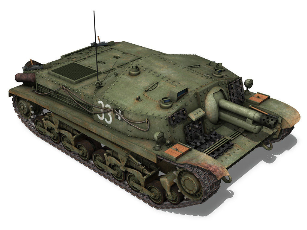 43M Zrinyi II - Hungarian Assault Gun - 3rd Battery 33 3D model_10