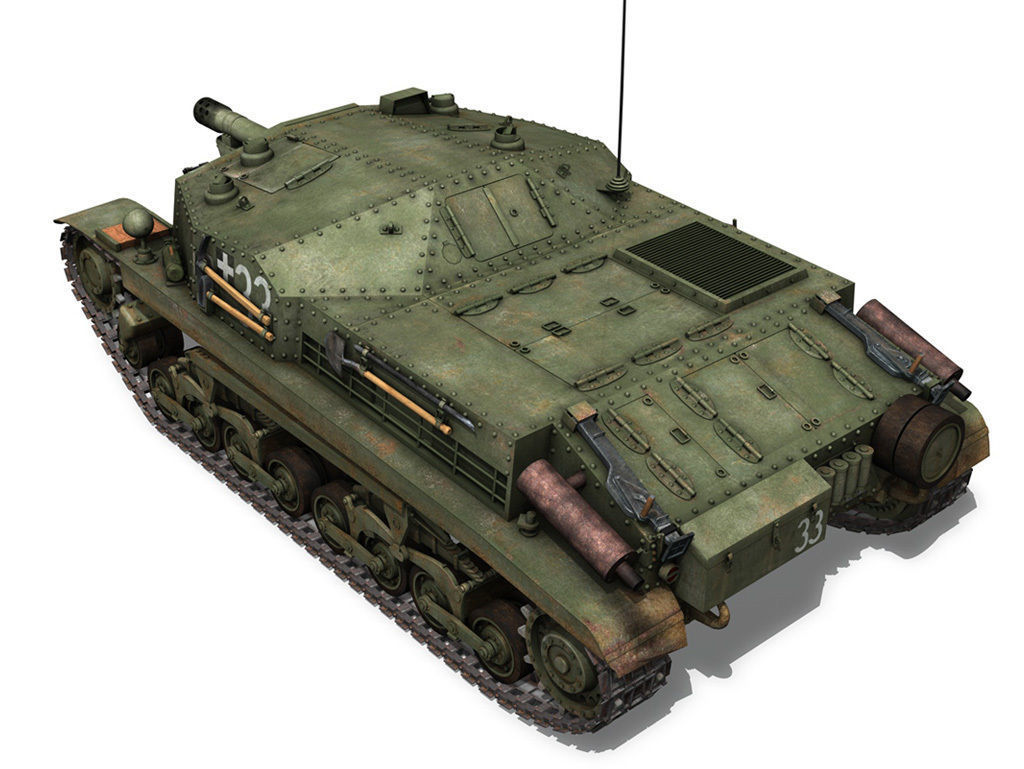 43M Zrinyi II - Hungarian Assault Gun - 3rd Battery 33 3D model_2
