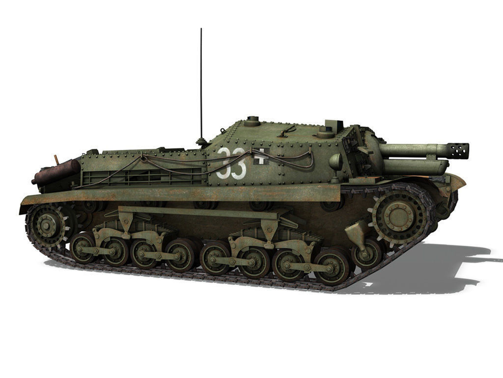43M Zrinyi II - Hungarian Assault Gun - 3rd Battery 33 3D model_7